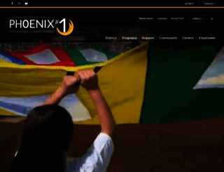 phxschools.org screenshot
