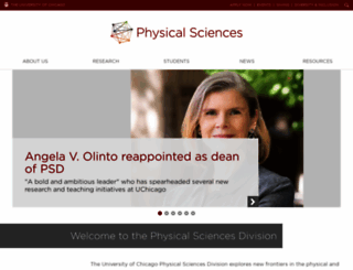 physical-sciences.uchicago.edu screenshot