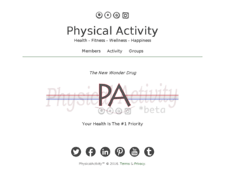 physicalactivity.com screenshot