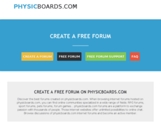 physicboards.com screenshot