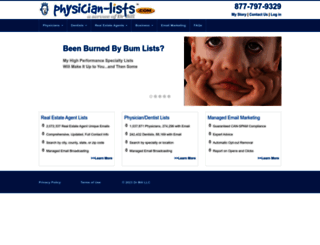 physician-lists.com screenshot