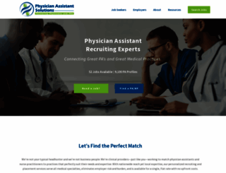 physicianassistantsolutions.com screenshot