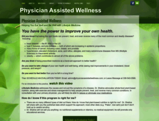 physicianassistedwellness.com screenshot