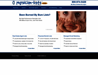 physiciandatabases.com screenshot