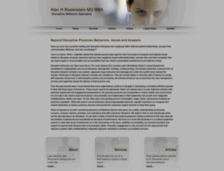 physiciandisruptivebehavior.com screenshot