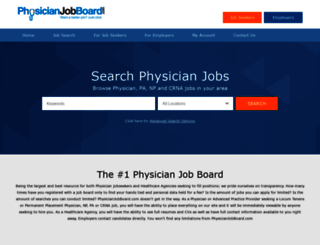 physicianjobboard.com screenshot