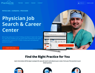 physicians.practicelink.com screenshot