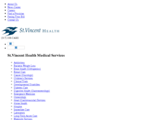 physiciansearch.stvincent.org screenshot