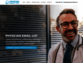 physiciansemaillist.com screenshot