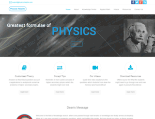 physics-helpline.com screenshot