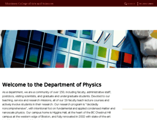 physics.bc.edu screenshot