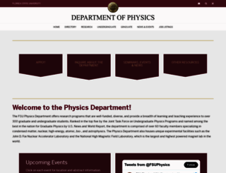 physics.fsu.edu screenshot
