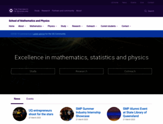 physics.uq.edu.au screenshot