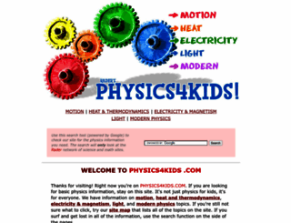 physics4kids.com screenshot