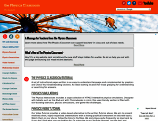 physicsclassroom.com screenshot