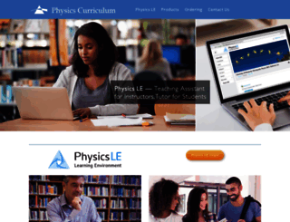 physicscurriculum.com screenshot