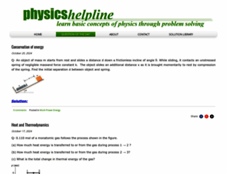 physicshelpline.net screenshot