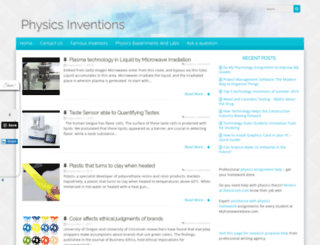 physicsinventions.com screenshot