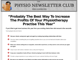 physio-newsletters.com screenshot
