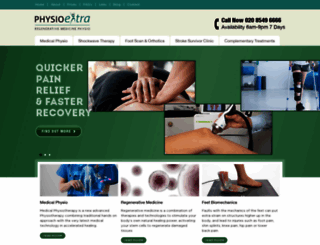 physioextra.co.uk screenshot