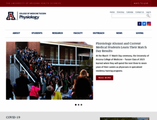 physiology.arizona.edu screenshot