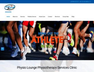 physiolounge.co.in screenshot