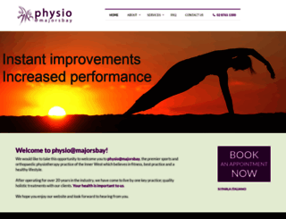 physiomajorsbay.com.au screenshot
