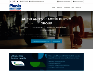 physiorehabgroup.co.nz screenshot