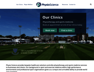 physiosciencehealthcare.com screenshot