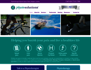 physiosolutions.co.uk screenshot