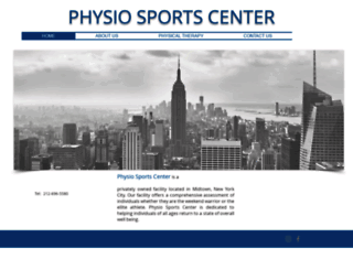 physiosportscenter.com screenshot