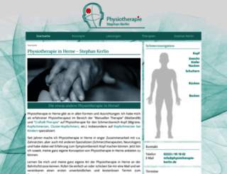 physiotherapie-kerlin.de screenshot