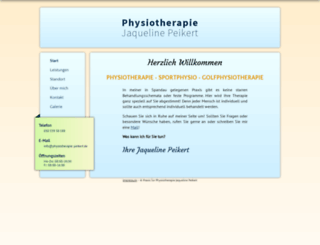 physiotherapie-peikert.de screenshot