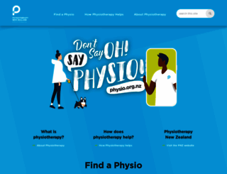 physiotherapy.org.nz screenshot
