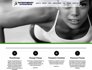physiotherapyadvancedrehab.com screenshot