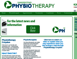 physiotherapycroydon.co.uk screenshot