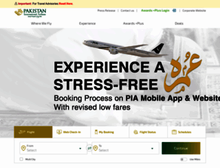 piac.com.pk screenshot