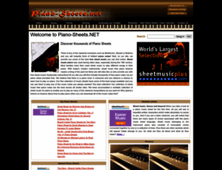 piano-sheets.net screenshot
