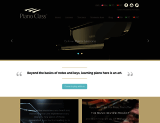 pianoclass.com screenshot