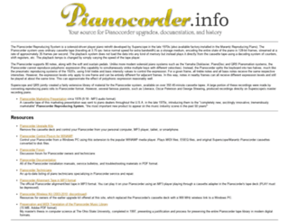 pianocorder.info screenshot