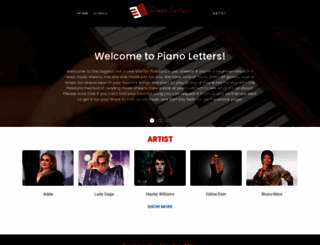 pianoletters.com screenshot