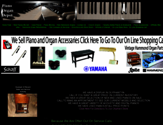 pianoorgandepot.com screenshot