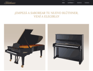 pianosbluthner.com screenshot