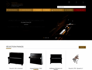 pianoshop.fr screenshot