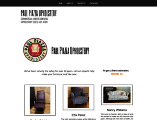 piazzaupholstery.com screenshot