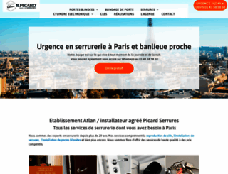 picard-serrure.com screenshot