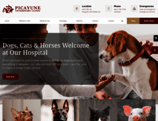 picayuneveterinaryclinic.com screenshot