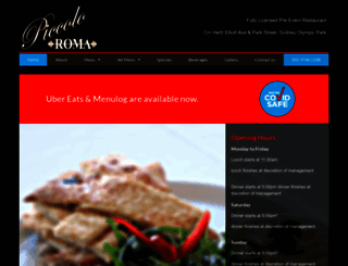 piccoloroma.com.au screenshot