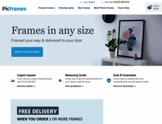 picframes.co.uk screenshot