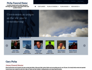 pichafuneralhome.com screenshot